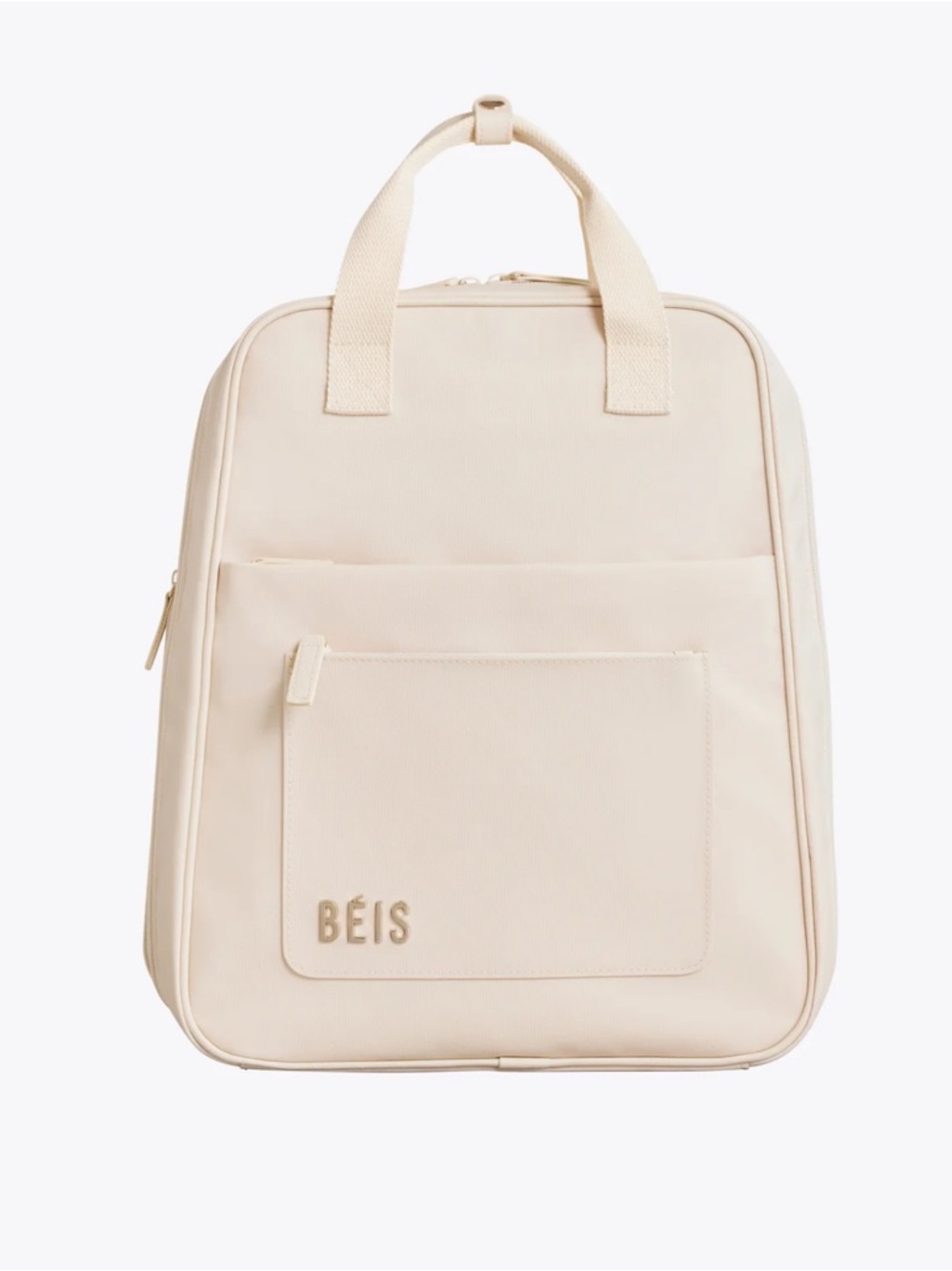 BEIS The Expandable Backpack in Beige
